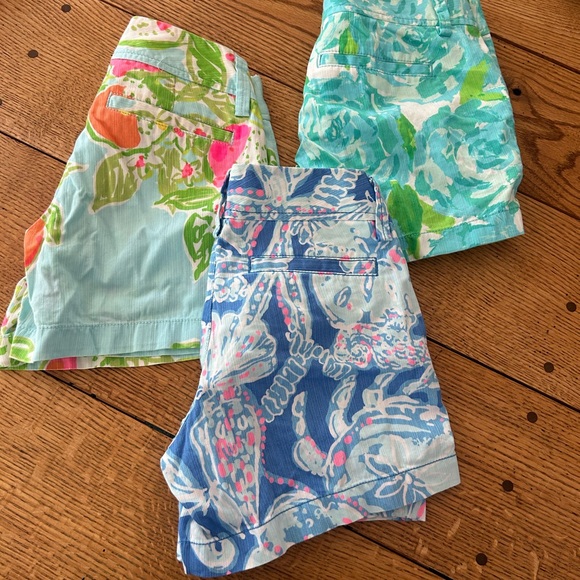 Lilly Pulitzer Callahan Shorts Trio size 00 - Picture 2 of 4